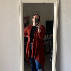 LIVE AND LET LIVE RED CARDIGAN